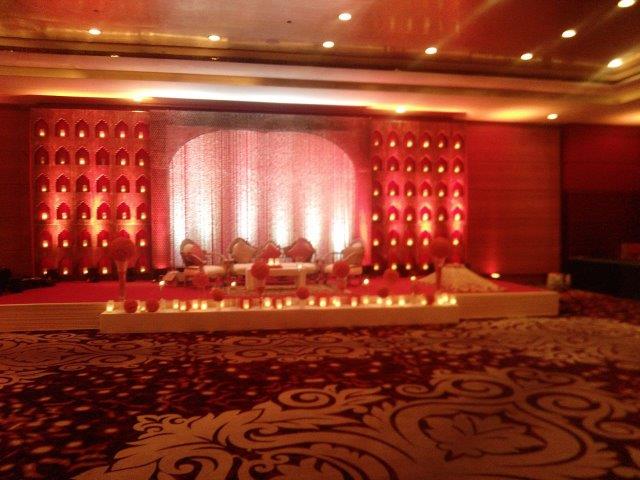 good stage and light setup for wedding surat